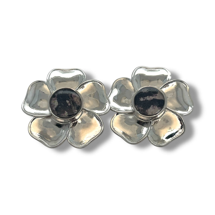 Brene Earrings | Rhodium