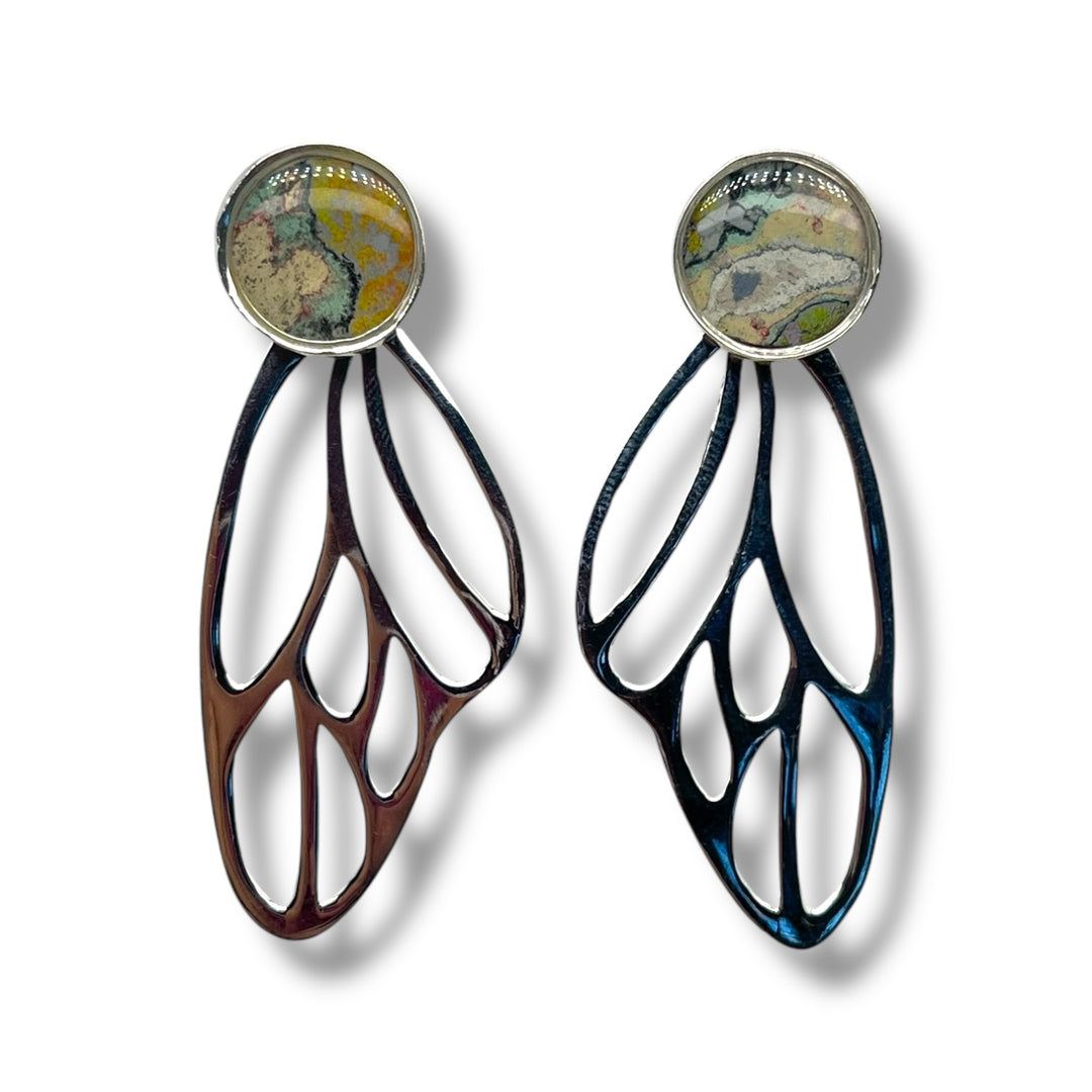 Callie Butterfly Earrings | Silver