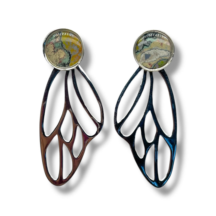Callie Butterfly Earrings | Silver