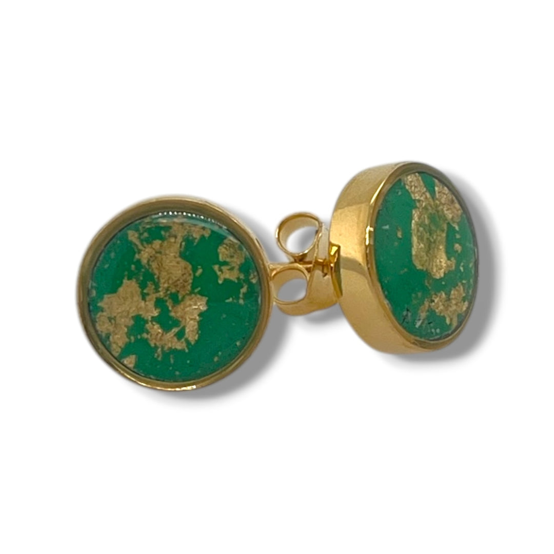 Michigan State Brittany Earrings | Gold