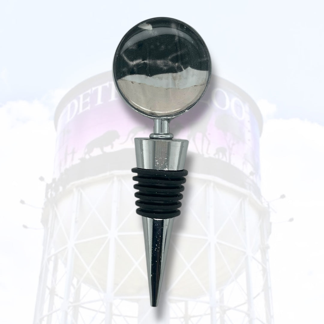 Detroit Zoo Bottle Stopper | Metal Alloy