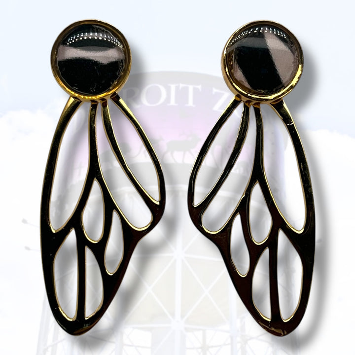 Detroit Zoo Callie Butterfly Earrings | Gold