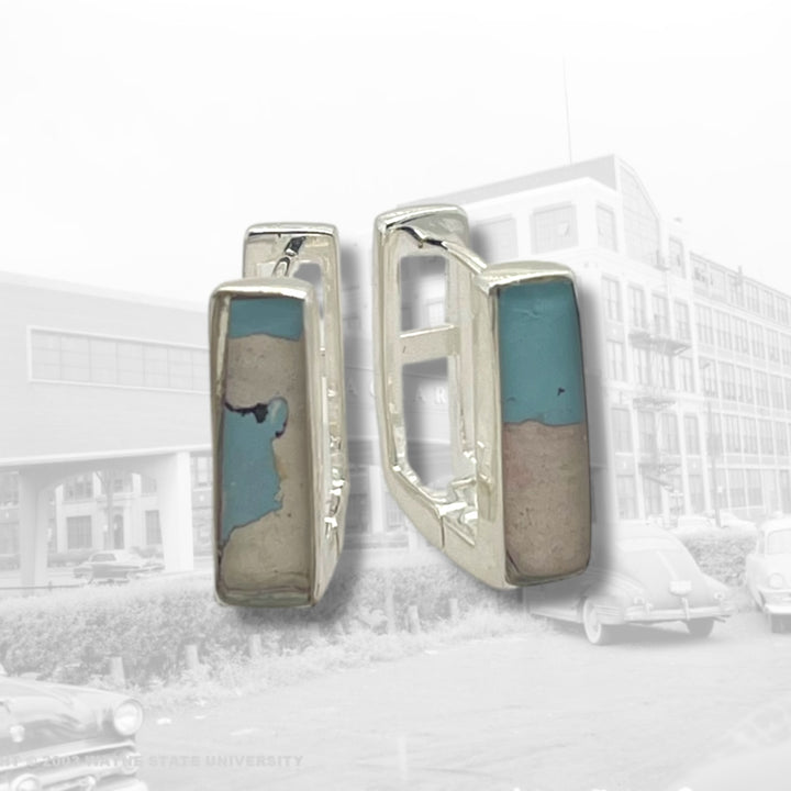 Beatrice Huggie Earrings | Silver
