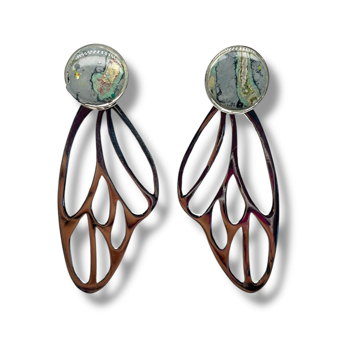 Callie Butterfly Earrings | Silver
