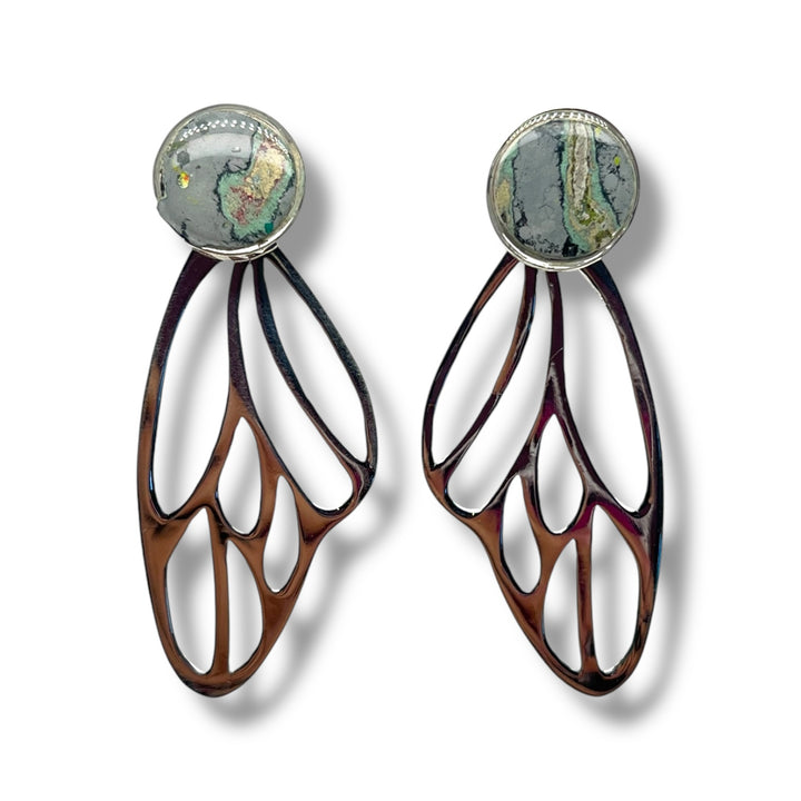Callie Butterfly Earrings | Silver