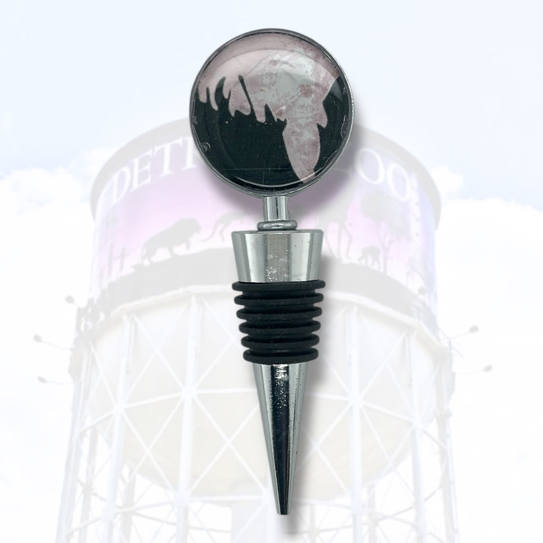 Detroit Zoo Bottle Stopper | Metal Alloy