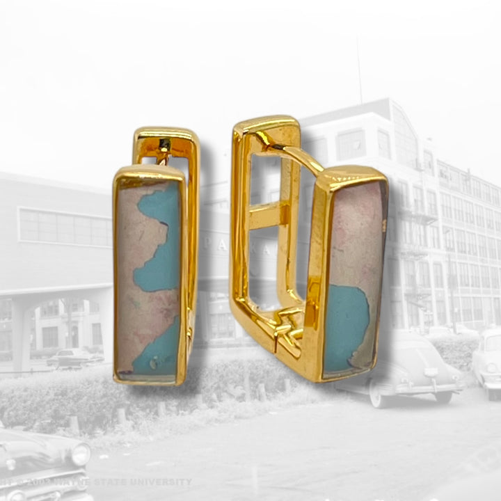 Beatrice Huggie Earrings | Gold