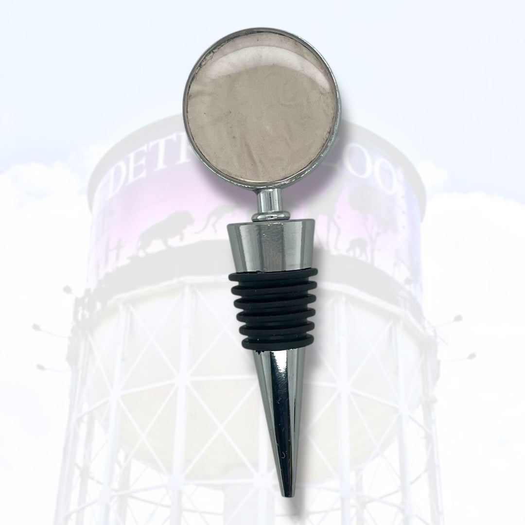 Detroit Zoo Bottle Stopper | Metal Alloy