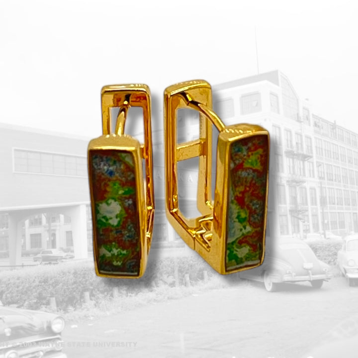 Beatrice Huggie Earrings | Gold