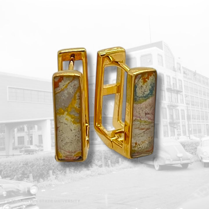 Beatrice Huggie Earrings | Gold