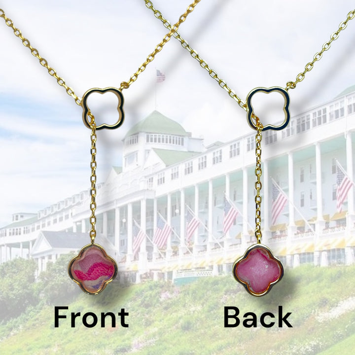 Crystal Lariat Necklace | Gold