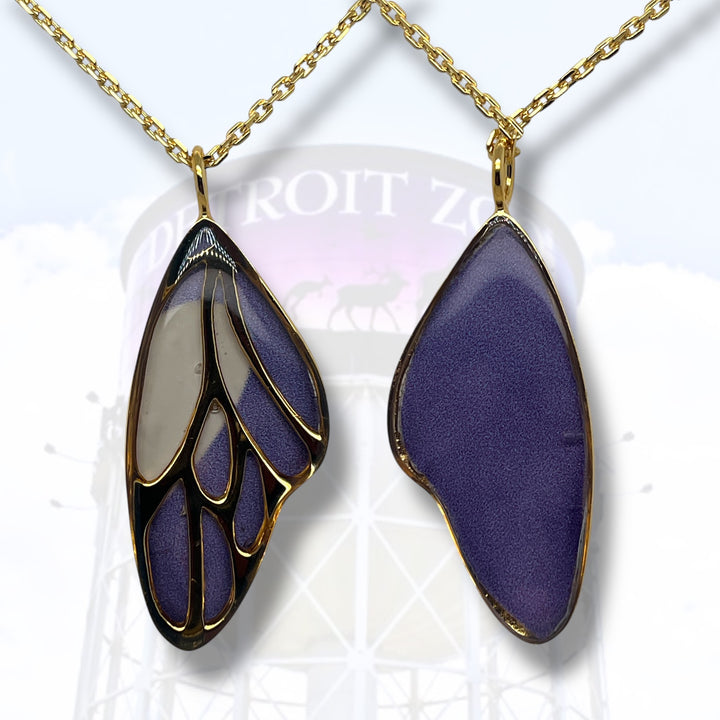 Detroit Zoo Vivian Butterfly Necklace | Gold
