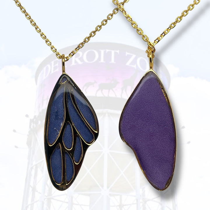 Detroit Zoo Vivian Butterfly Necklace | Gold