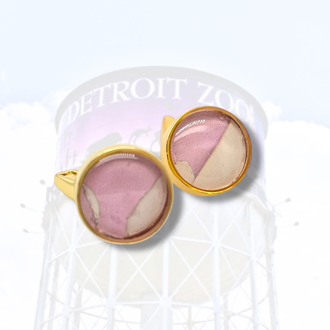 Detroit Zoo Greg Cuff Links | Gold