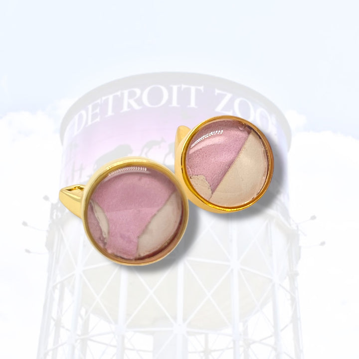 Detroit Zoo Greg Cuff Links | Gold