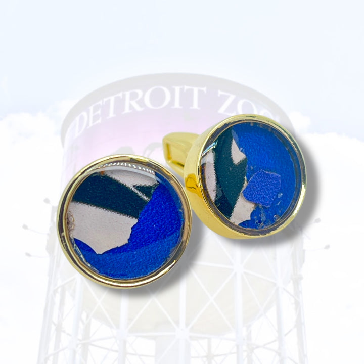 Detroit Zoo Greg Cuff Links | Gold