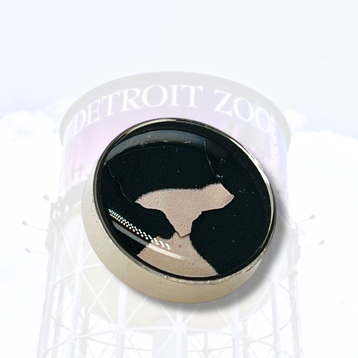 Detroit Zoo Latonia Pin | Stainless Steel