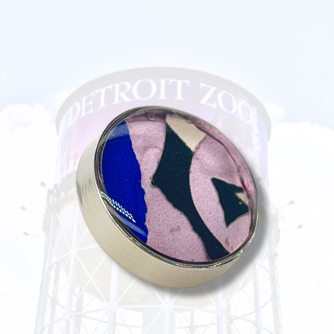 Detroit Zoo Latonia Pin | Stainless Steel