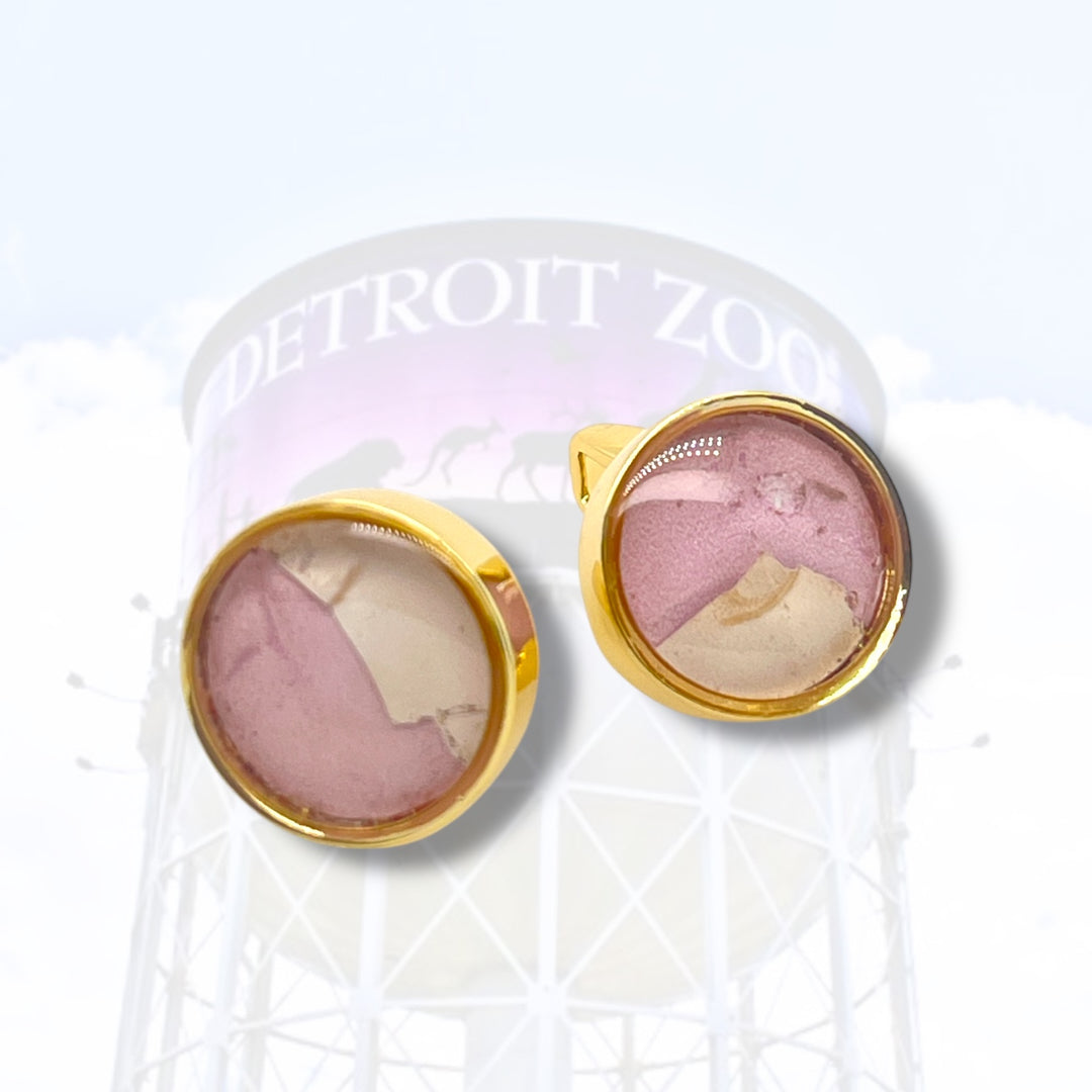 Detroit Zoo Greg Cuff Links | Gold