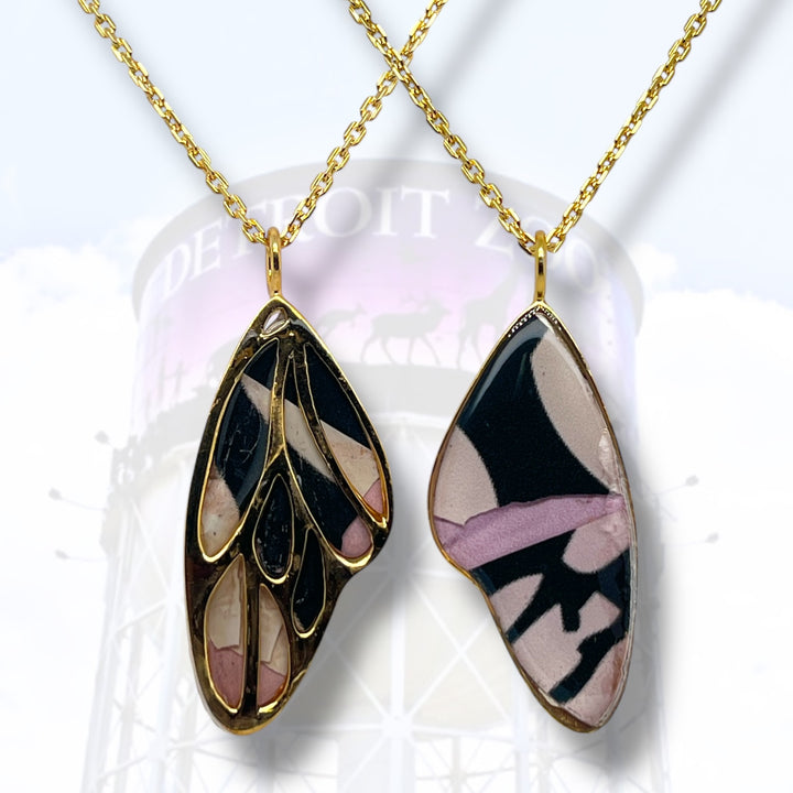 Detroit Zoo Vivian Butterfly Necklace | Gold