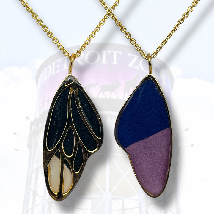 Detroit Zoo Vivian Butterfly Necklace | Gold