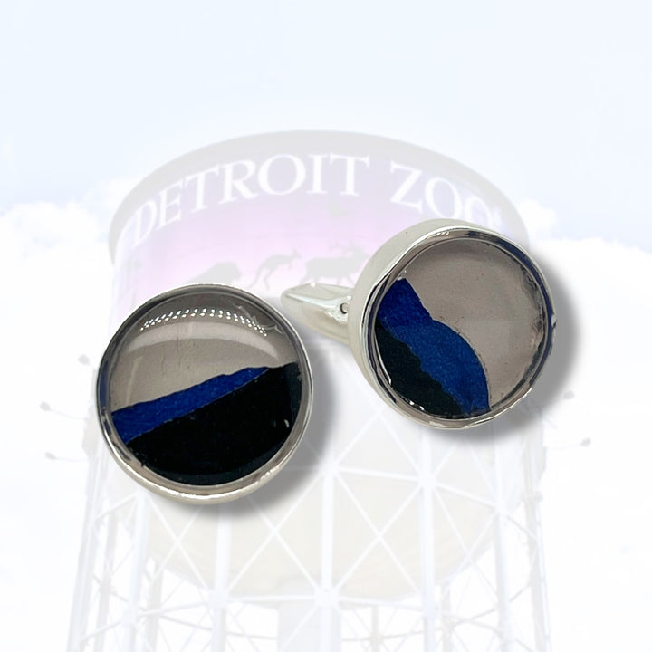 Detroit Zoo Greg Cuff Links | Silver