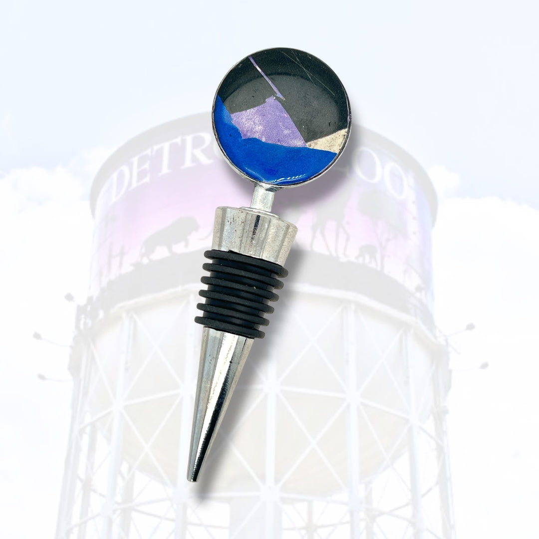 Detroit Zoo Bottle Stopper | Metal Alloy