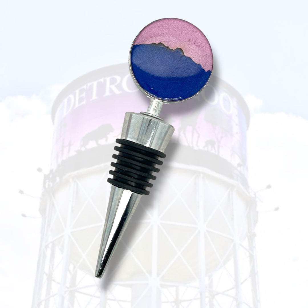Detroit Zoo Bottle Stopper | Metal Alloy