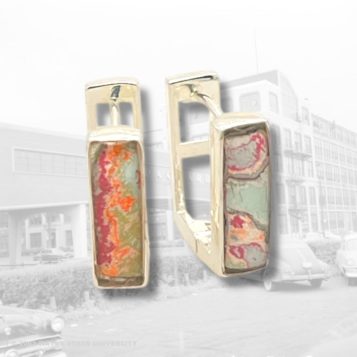 Beatrice Huggie Earrings | Silver