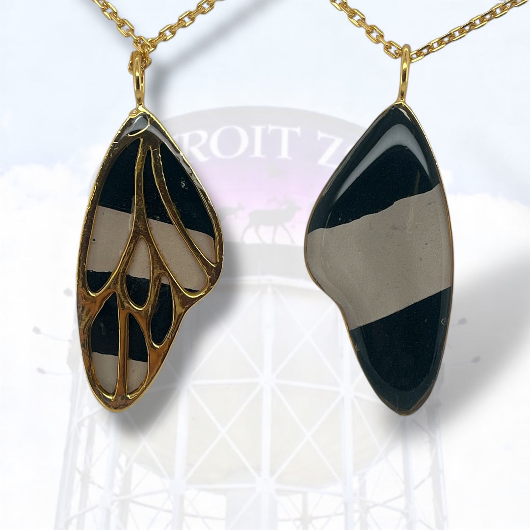 Detroit Zoo Vivian Butterfly Necklace | Gold