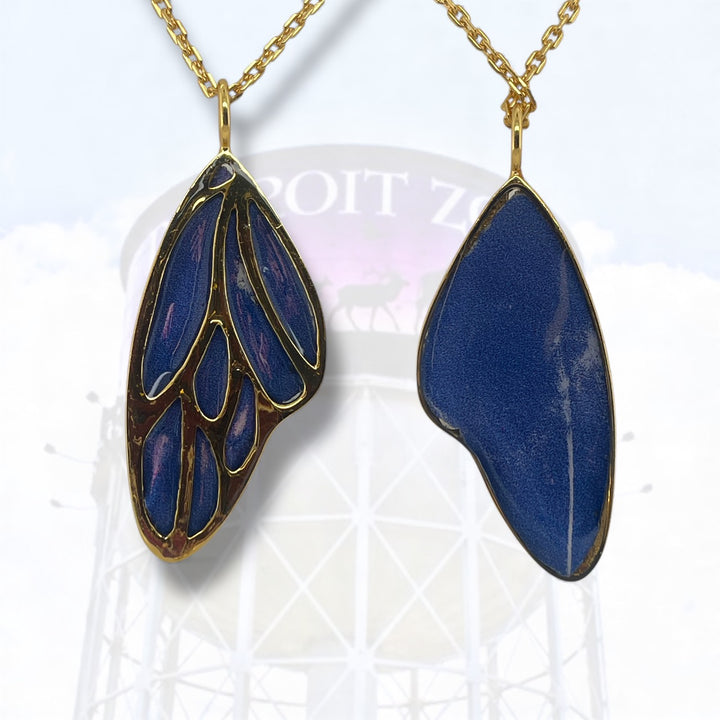 Detroit Zoo Vivian Butterfly Necklace | Gold