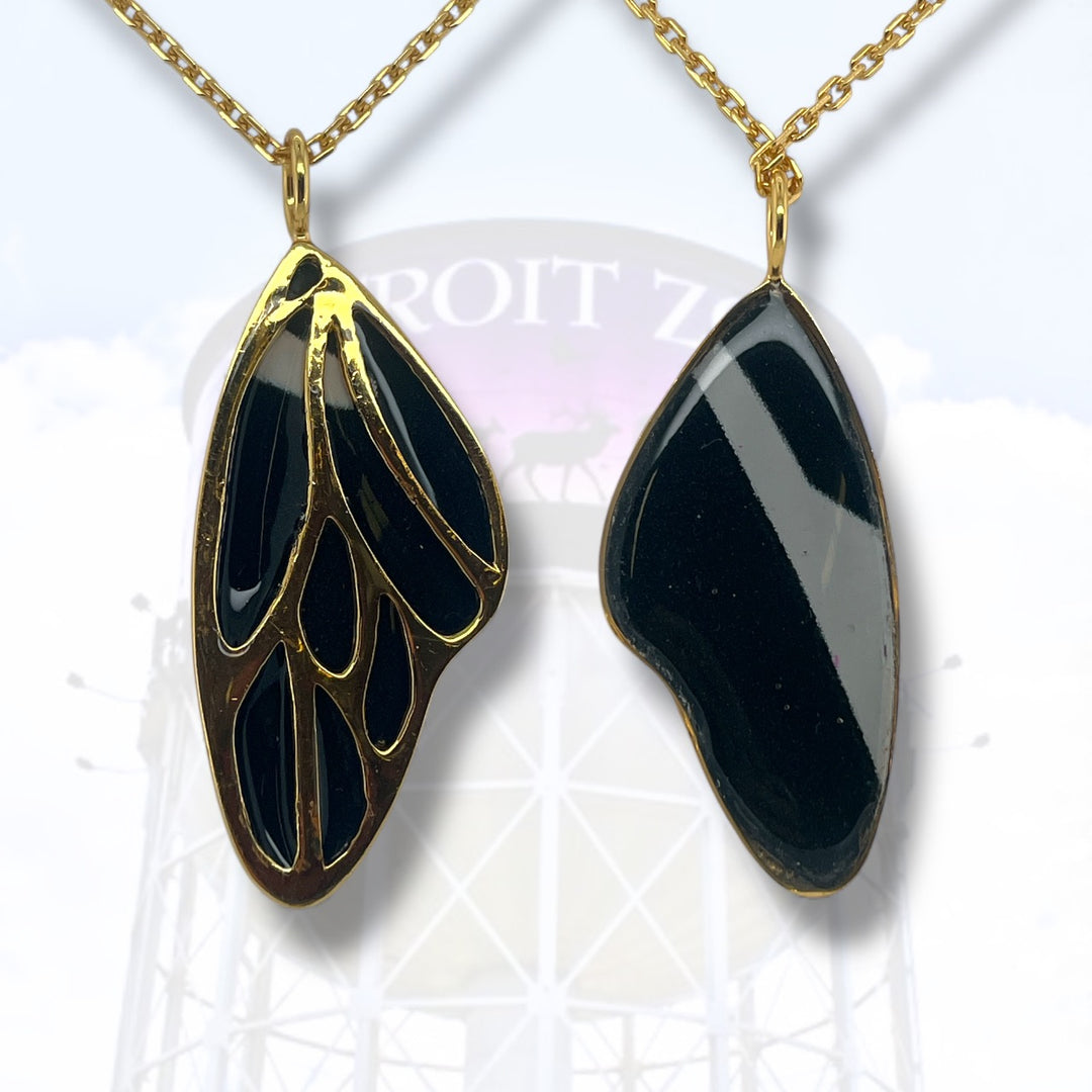 Detroit Zoo Vivian Butterfly Necklace | Gold