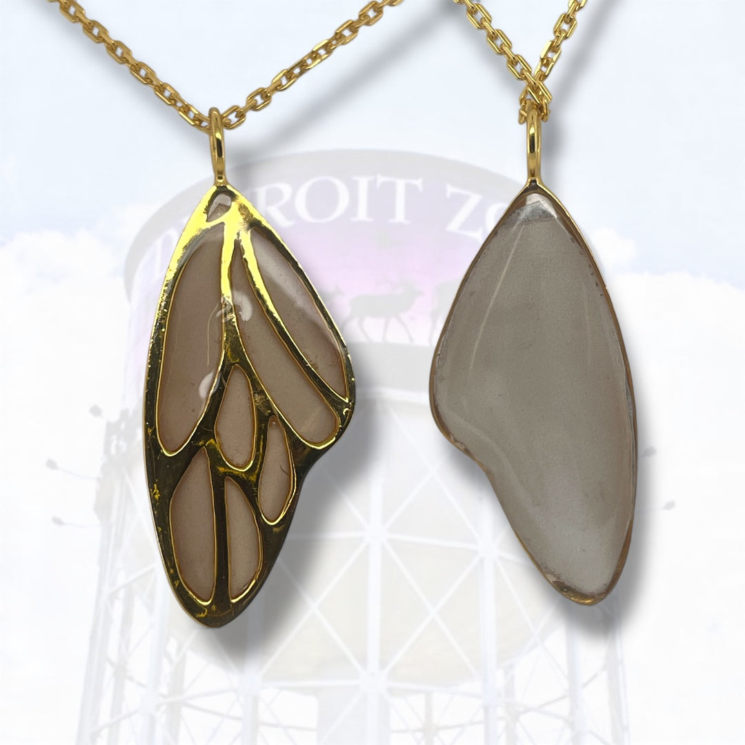 Detroit Zoo Vivian Butterfly Necklace | Gold