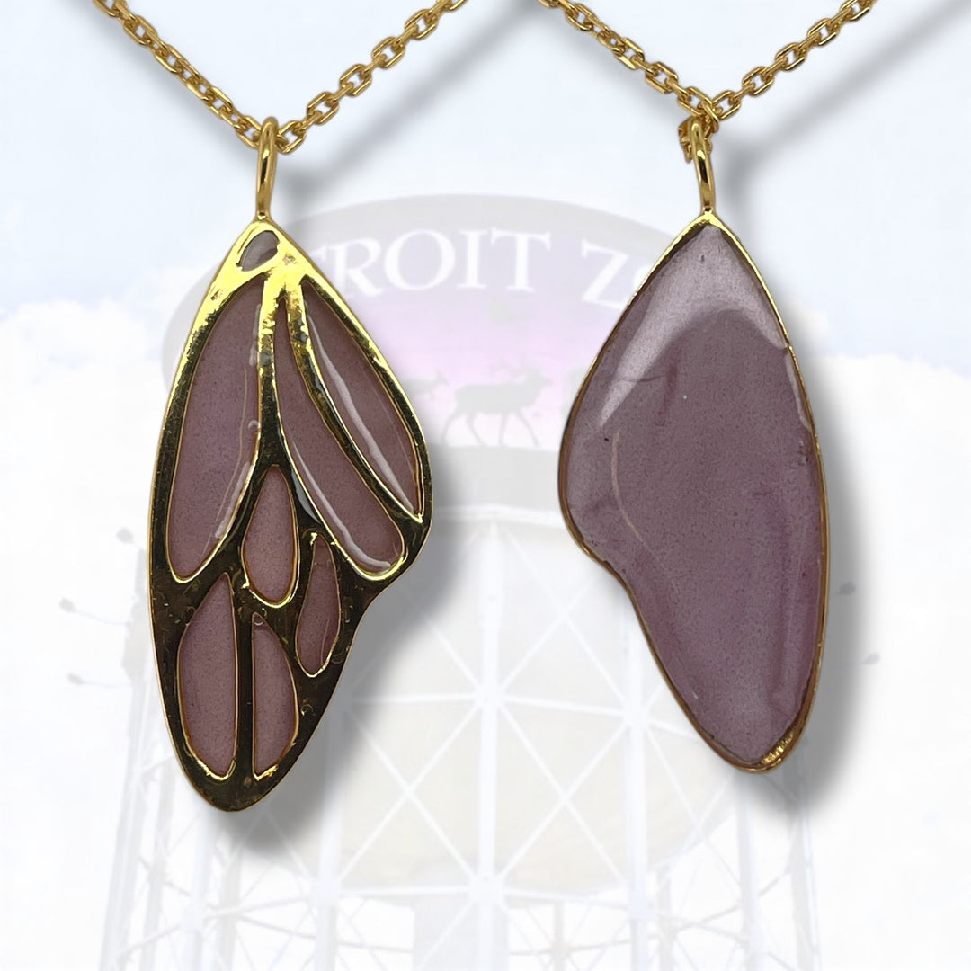 Detroit Zoo Vivian Butterfly Necklace | Gold