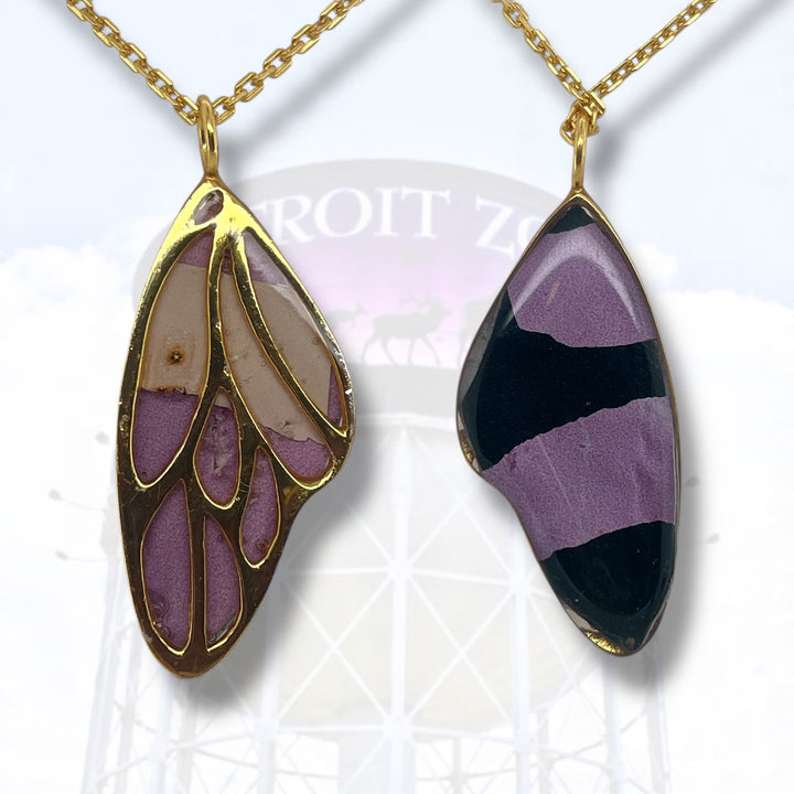 Detroit Zoo Vivian Butterfly Necklace | Gold