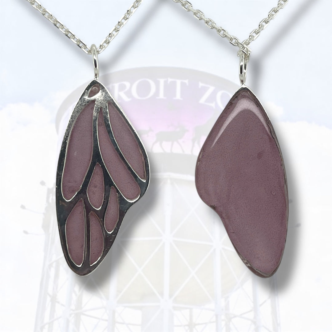 Detroit Zoo Vivian Butterfly Necklace | Silver