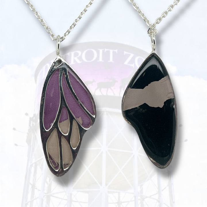 Detroit Zoo Vivian Butterfly Necklace | Silver