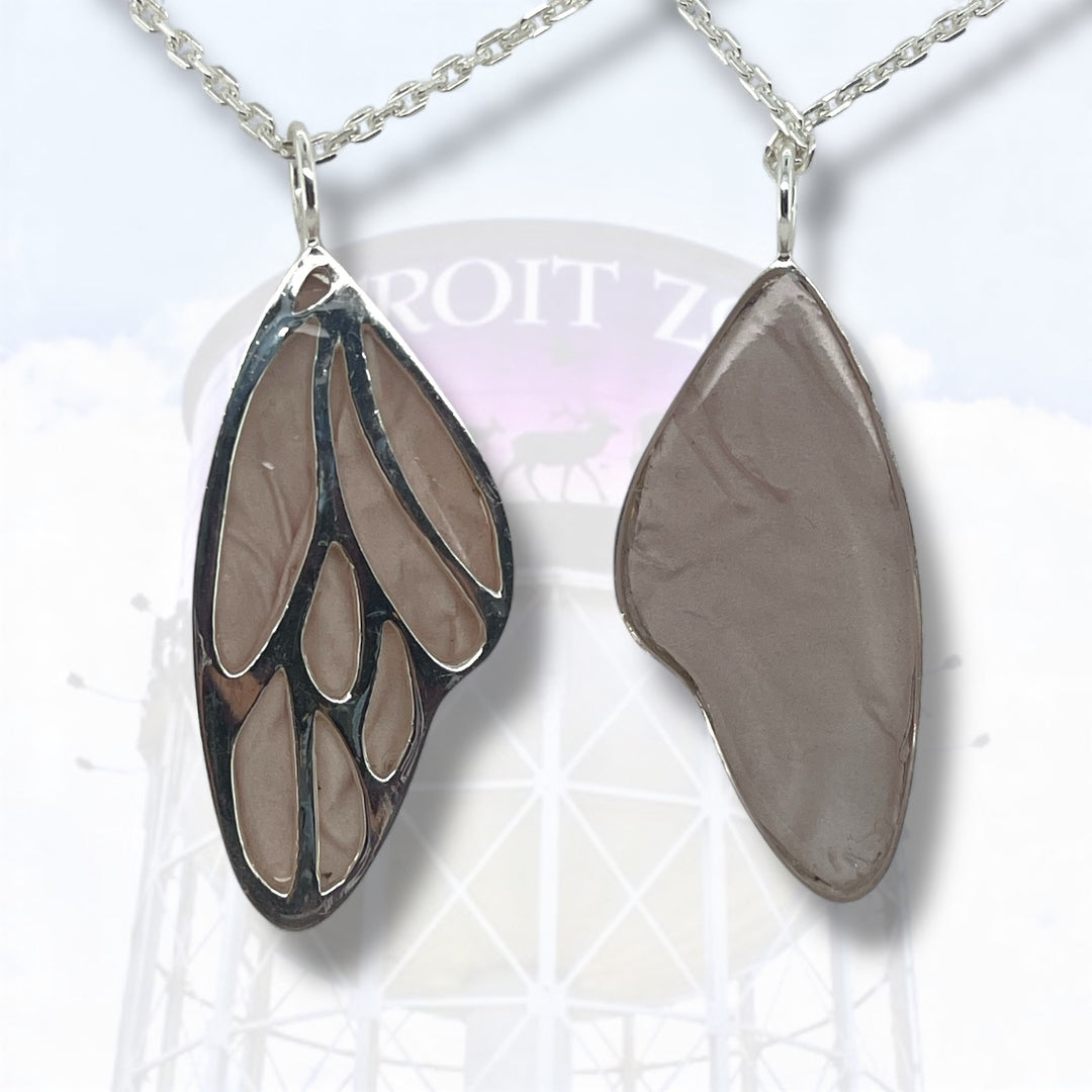 Detroit Zoo Vivian Butterfly Necklace | Silver
