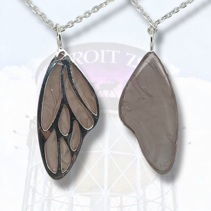 Detroit Zoo Vivian Butterfly Necklace | Silver