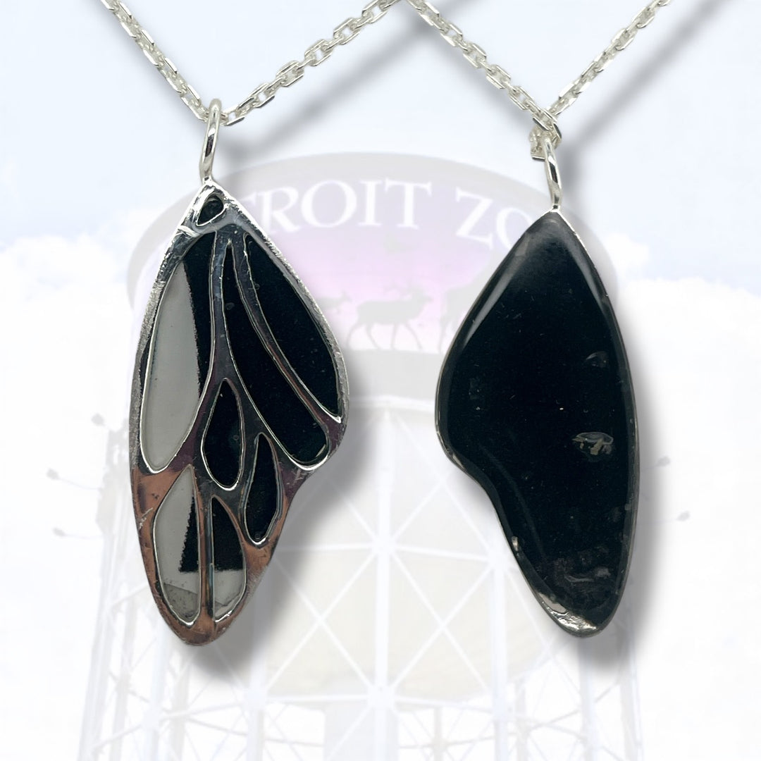 Detroit Zoo Vivian Butterfly Necklace | Silver