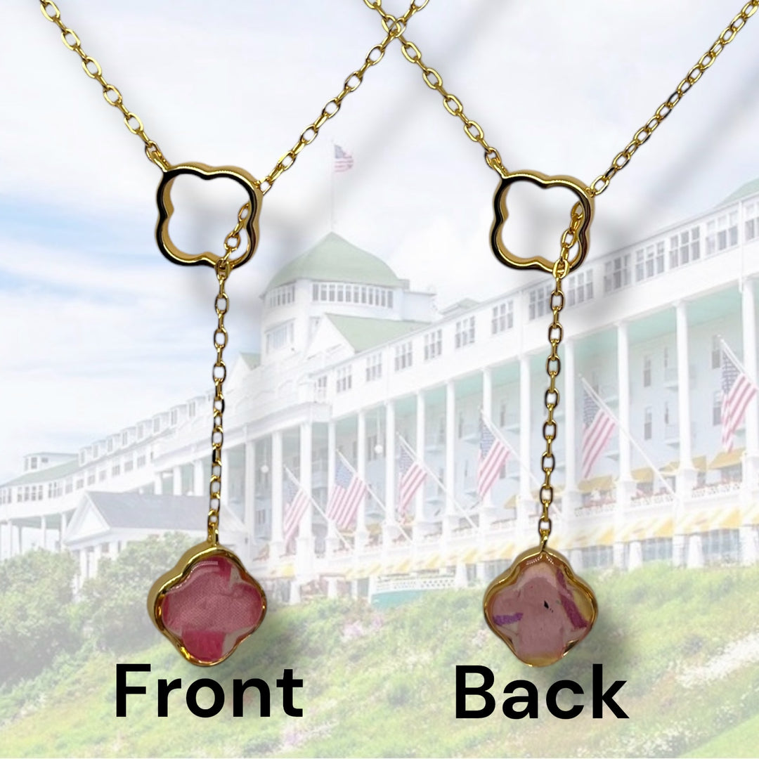 Crystal Lariat Necklace | Gold