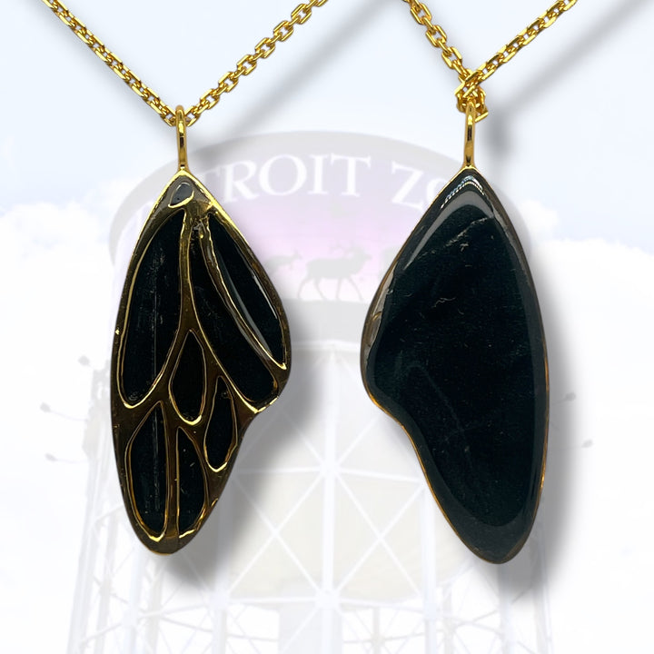 Detroit Zoo Vivian Butterfly Necklace | Gold