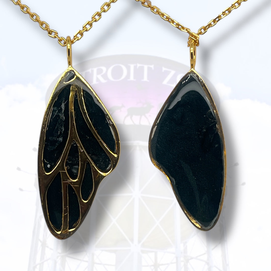 Detroit Zoo Vivian Butterfly Necklace | Gold