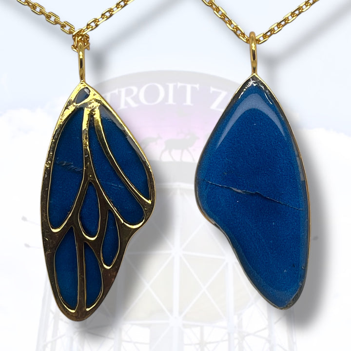 Detroit Zoo Vivian Butterfly Necklace | Gold
