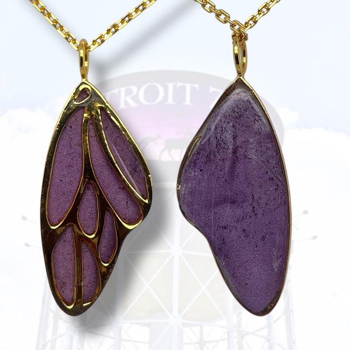 Detroit Zoo Vivian Butterfly Necklace | Gold