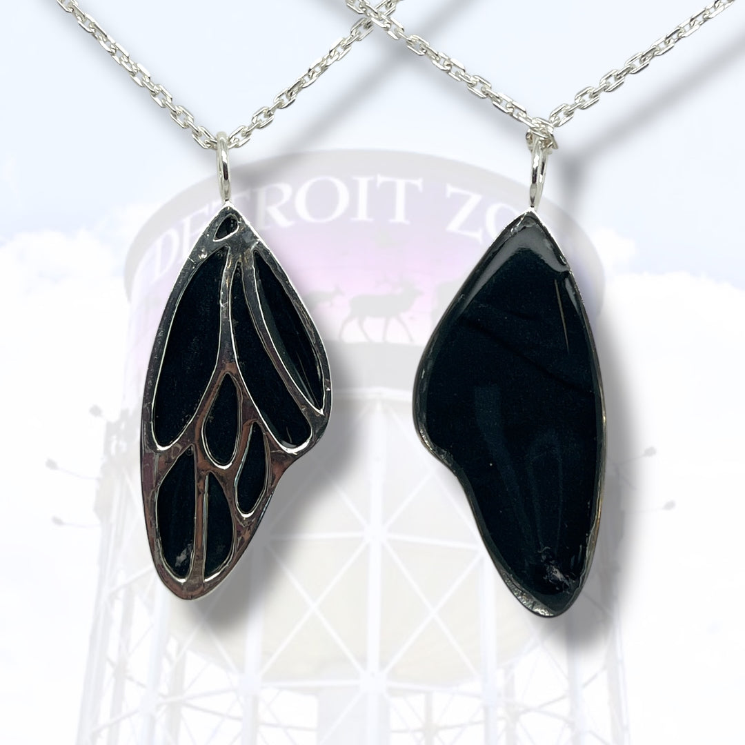 Detroit Zoo Vivian Butterfly Necklace | Silver