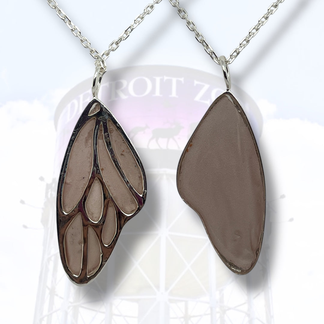 Detroit Zoo Vivian Butterfly Necklace | Silver