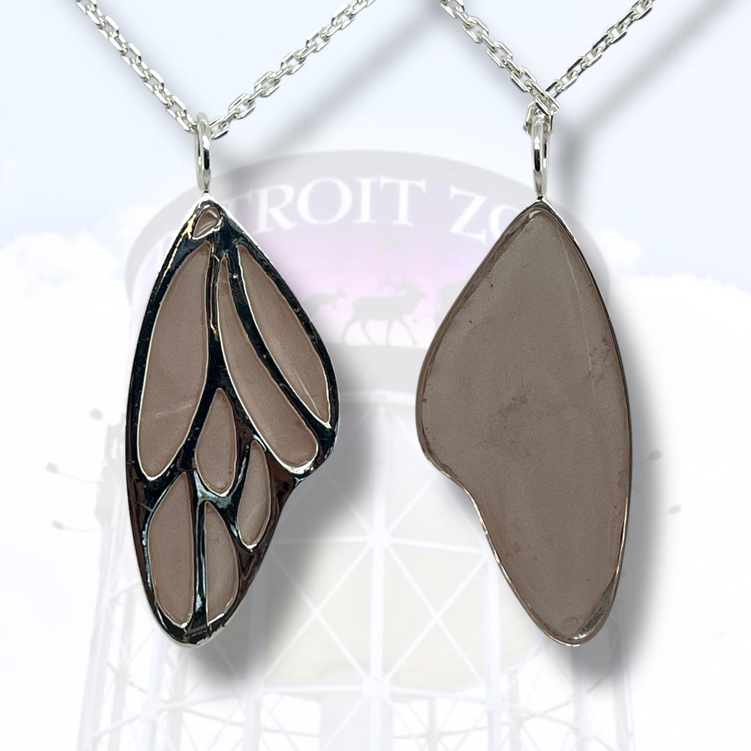 Detroit Zoo Vivian Butterfly Necklace | Silver