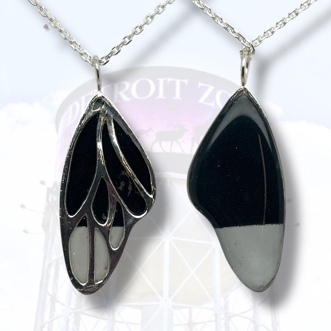 Detroit Zoo Vivian Butterfly Necklace | Silver