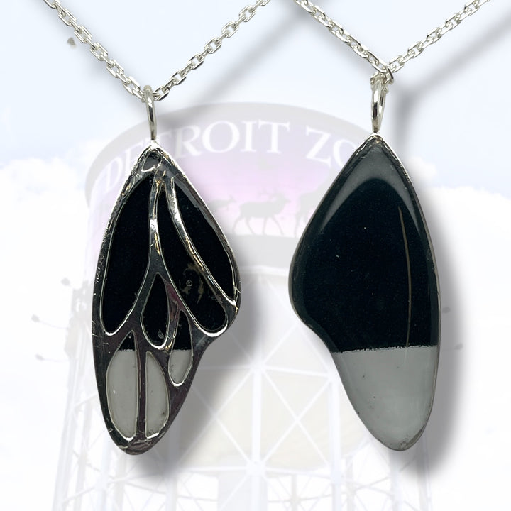 Detroit Zoo Vivian Butterfly Necklace | Silver